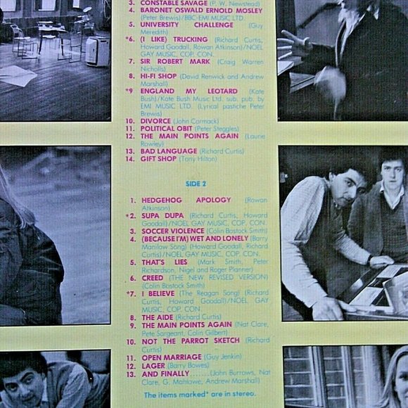 Vintage British Vinyl LP Not The 9 o'clock News Hedgehog Sandwich BBC Comedy UK - Picture 11 of 15